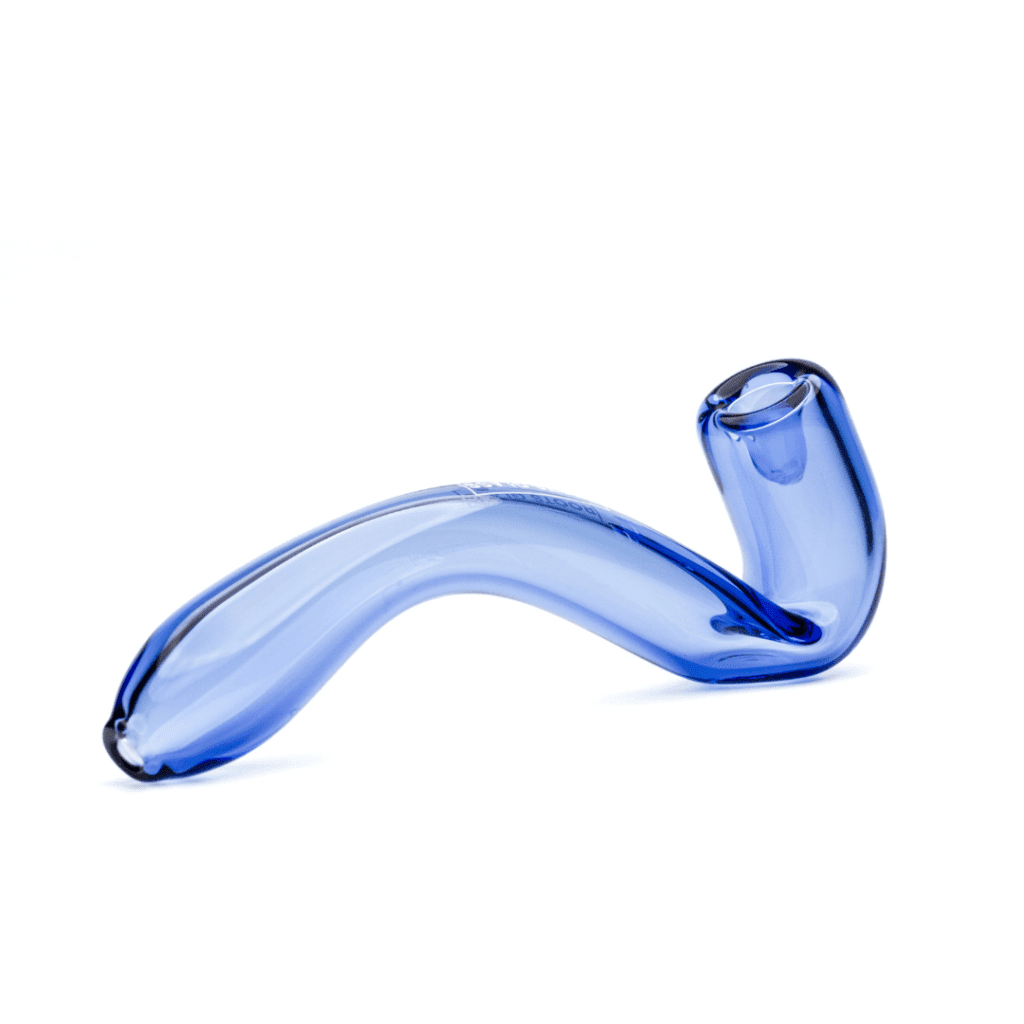 Roots Glass Sherlock Pipe, a classic and stylish smoking piece with white logo.