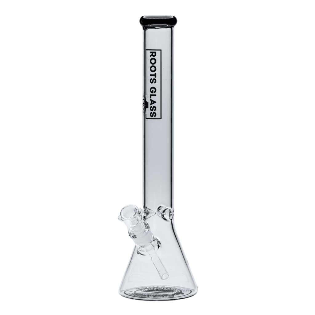 Roots Glass 18" 5mm Beaker Water Pipe, a classic and reliable piece for your smoking collection.
