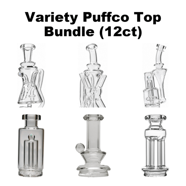 Variety Puffco Top Bundle 12ct - six Roots Glass Puffco Peak tops