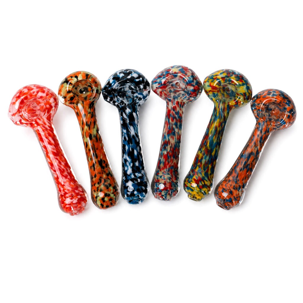 Roots Glass 4" Speckled Hand Pipe Mix, all colors